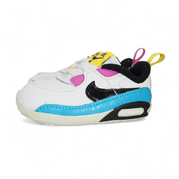 Nike Air Max 90 SE CB 'White Mismatch' Infant 4C Classic Sneakers DZ7271-100 - Picture 2 of 10